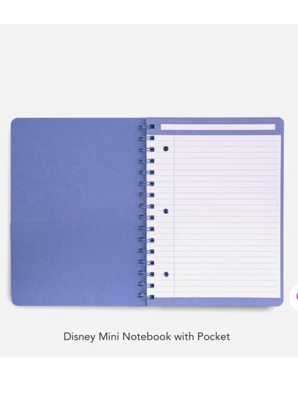 Vera Bradley Disney Cinderella Mini Notebook with Pocket NWT - Picture 2 of 6